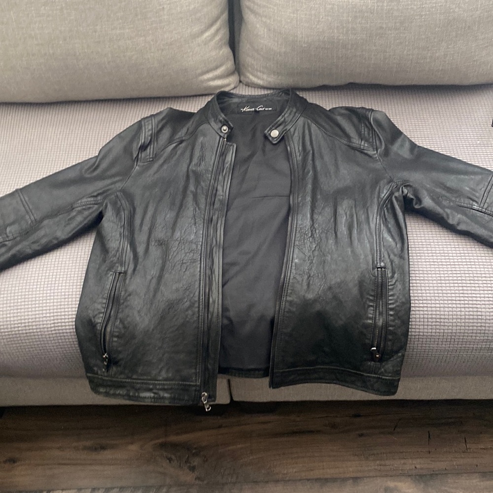 Kenneth Cole Black medium leather jacket